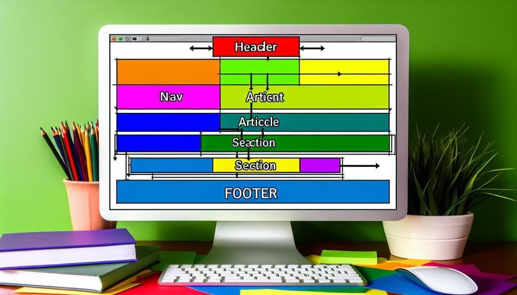 html semantic tags variety