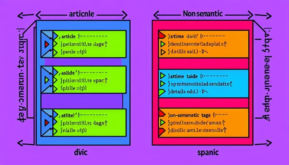 semantic html tag variety